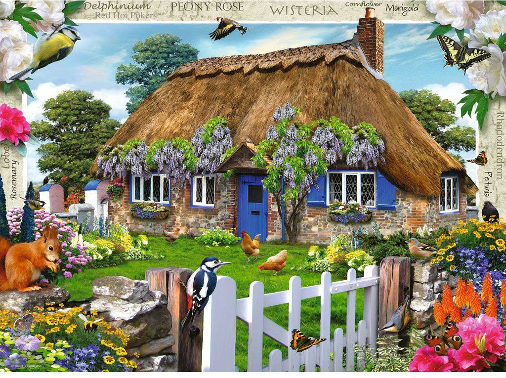 Artwork, puzzle 4 of 4: Happy Days No.10 Country Gardens - 4 x 500 Piece Jigsaw Puzzle (Ravensburger)