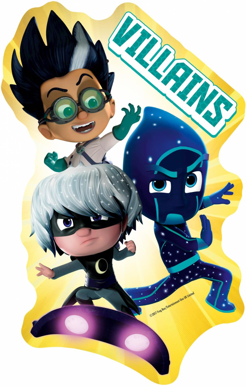 Artwork, puzzle 3 of 4: Ravensburger PJ Masks 4 Large Shaped Jigsaw Puzzles (10,12,14,16pc)