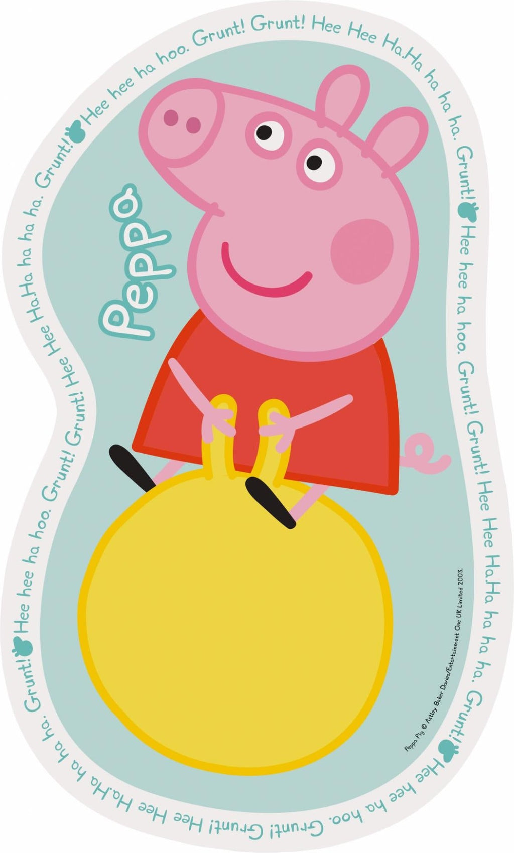 Artwork, puzzle 4 of 4: Ravensburger Peppa Pig 4 Large Shaped Jigsaw Puzzles (10,12,14,16pc)