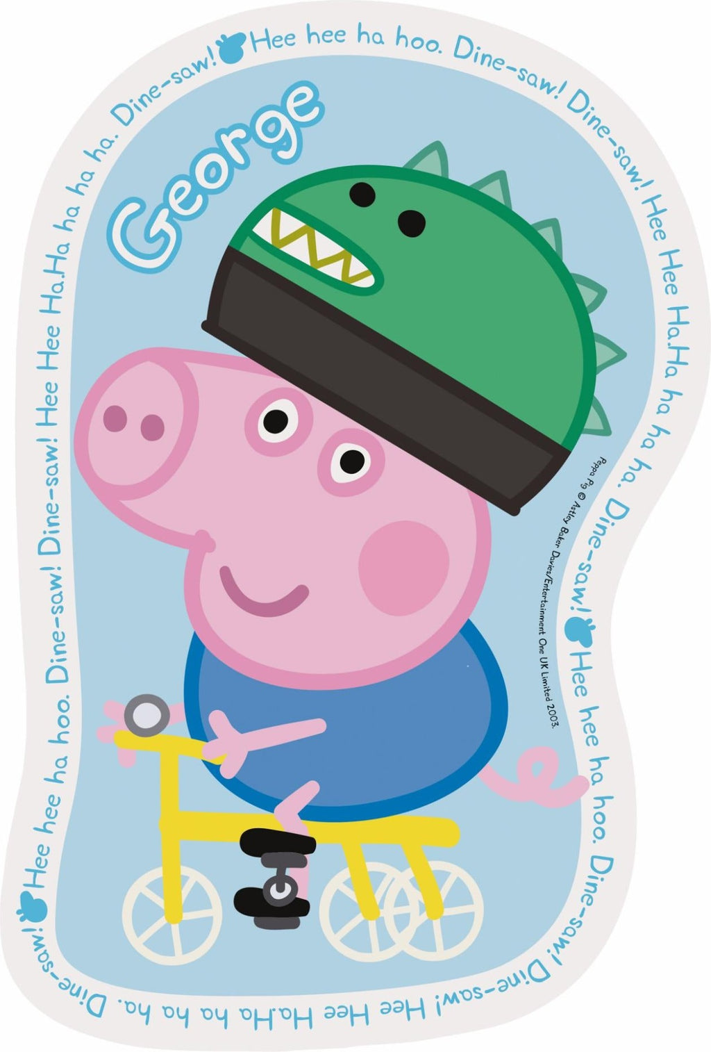 Artwork, puzzle 3 of 4: Ravensburger Peppa Pig 4 Large Shaped Jigsaw Puzzles (10,12,14,16pc)
