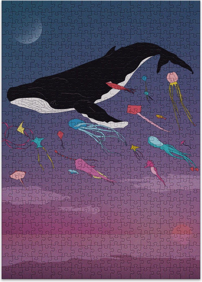Artwork: Whale – 500 Piece Jigsaw Puzzle (Cloudberries)