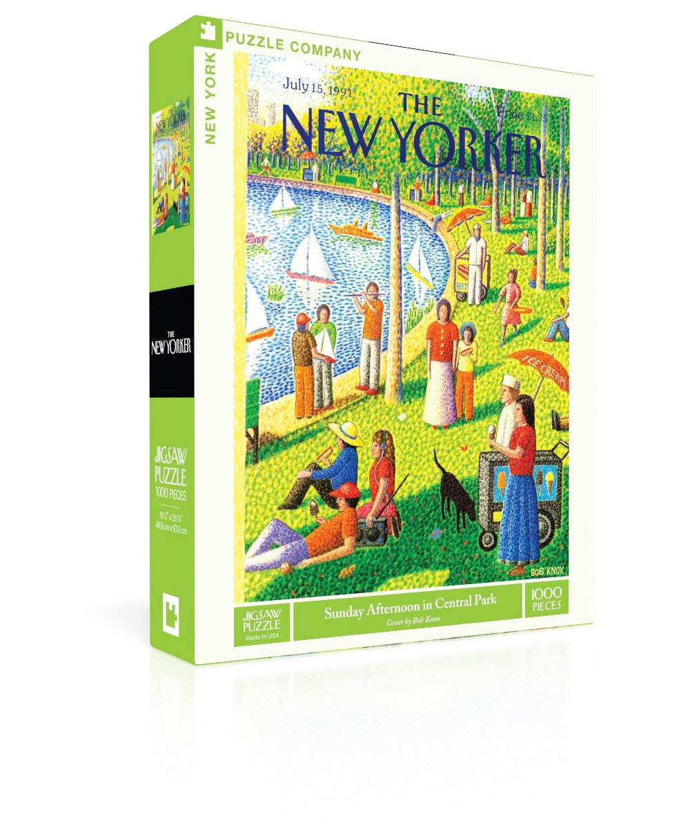 Box, turned right: Sunday Afternoon in Central Park – 1000 Piece Jigsaw Puzzle (New York Puzzle Company)