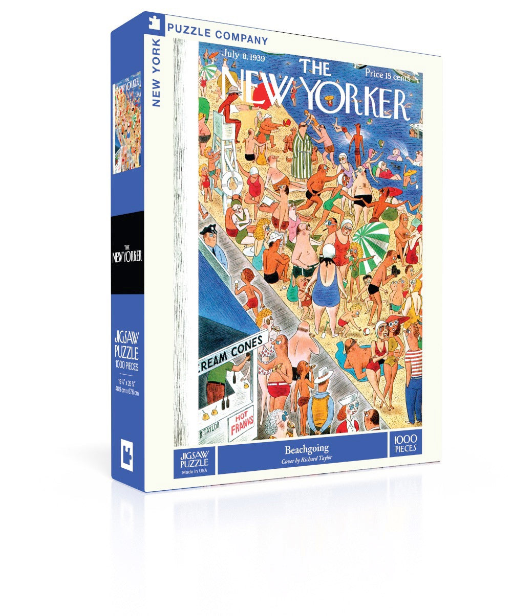 Box, turned right: Beachgoing – 1000 Piece Jigsaw Puzzle (New York Puzzle Company)