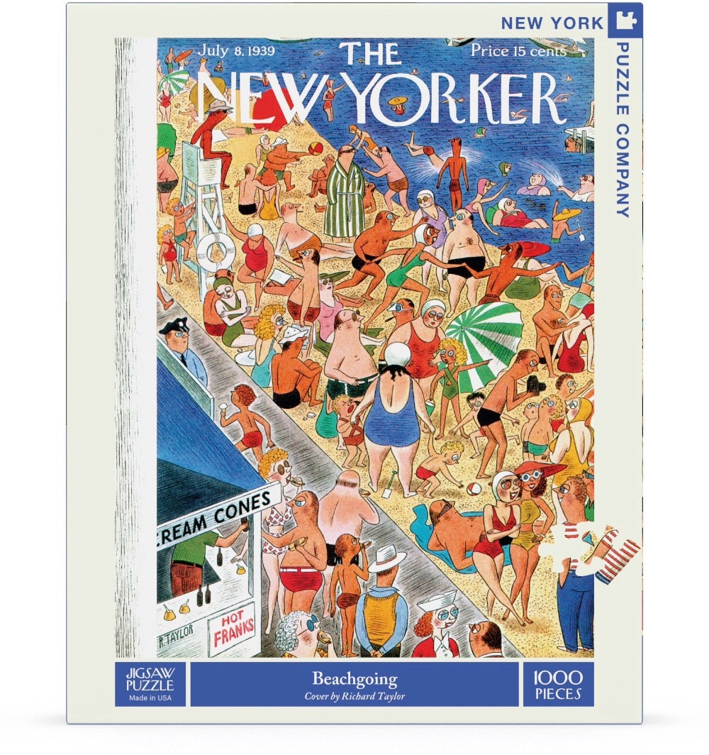 Box, straight on: Beachgoing – 1000 Piece Jigsaw Puzzle (New York Puzzle Company)