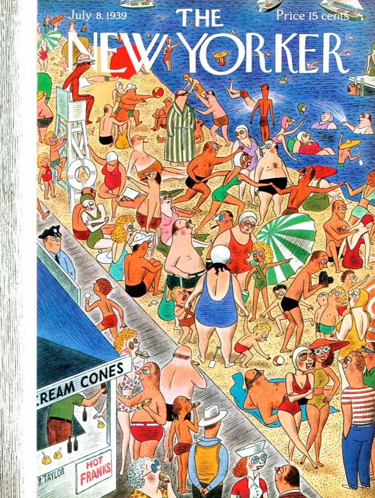 Artwork: Beachgoing – 1000 Piece Jigsaw Puzzle (New York Puzzle Company)