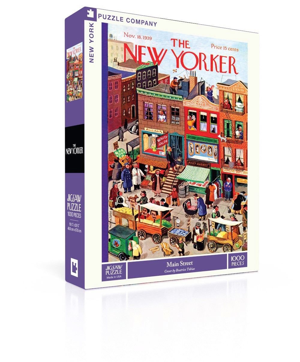 Box, turned right: Main Street – 1000 Piece Jigsaw Puzzle (New York Puzzle Company)