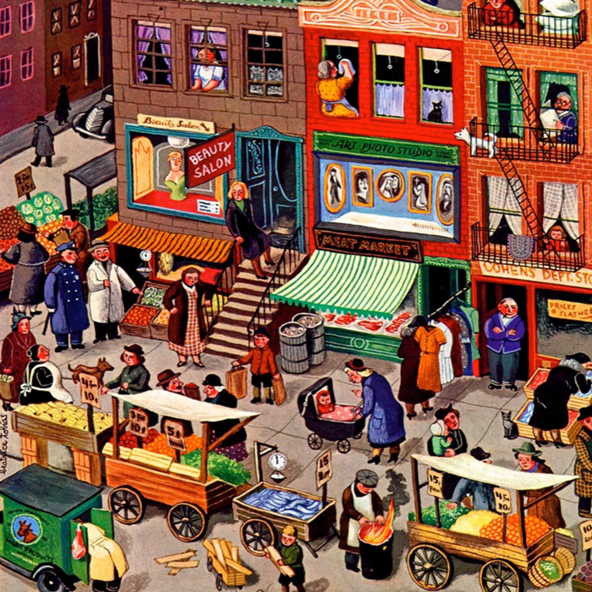 In use: Main Street – 1000 Piece Jigsaw Puzzle (New York Puzzle Company)