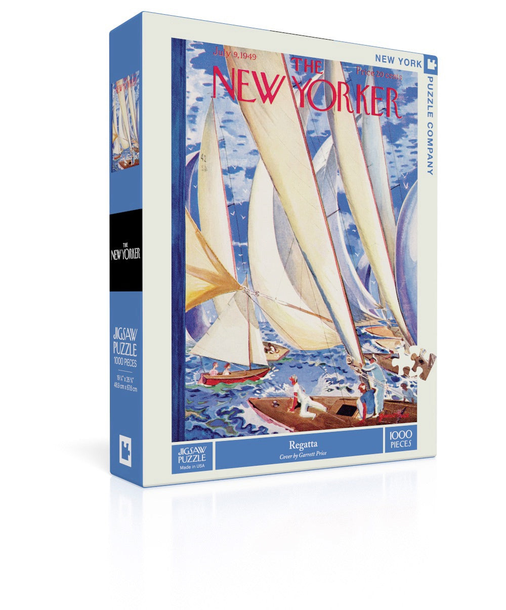 Box, turned right: Regatta – 1000 Piece Jigsaw Puzzle (New York Puzzle Company)