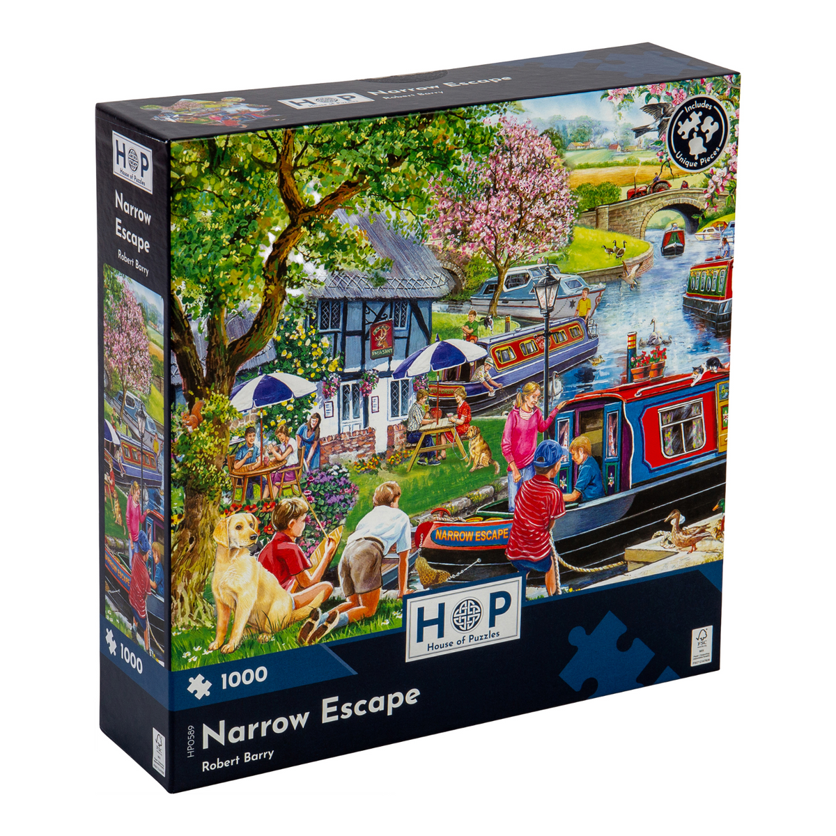 Box, turned right: Narrow Escape – 1000 Piece Jigsaw Puzzle (House of Puzzles)
