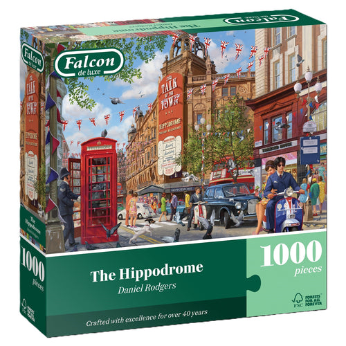 The Hippodrome – 1000 Piece Jigsaw Puzzle (Falcon) - Completed Puzzle