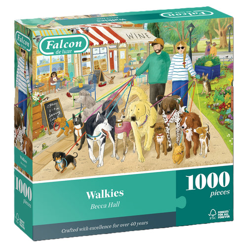 Walkies – 1000 Piece Jigsaw Puzzle (Falcon) - Completed Puzzle