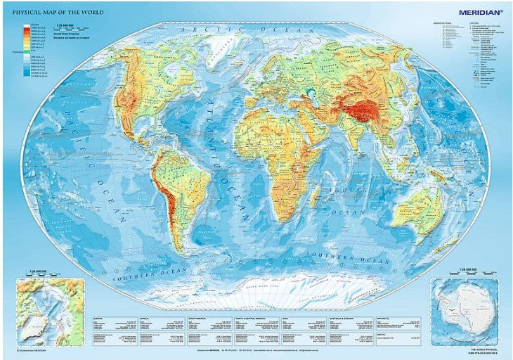 Artwork: Physical Map of the World – 1000 Piece Jigsaw Puzzle (Trefl)
