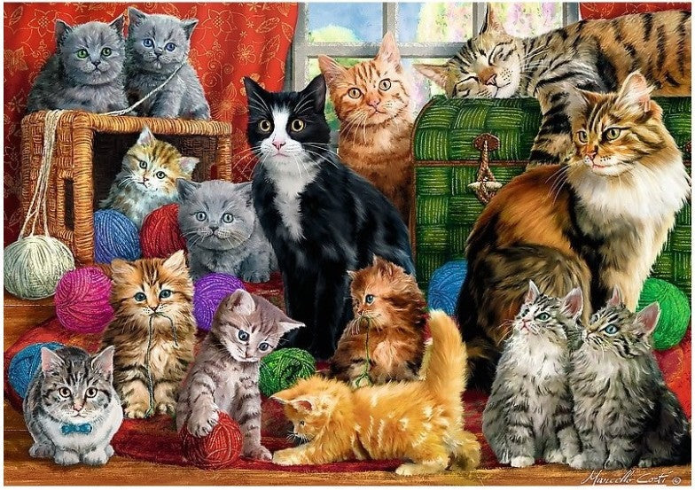 Artwork: Cats Meeting – 1000 Piece Jigsaw Puzzle (Trefl)