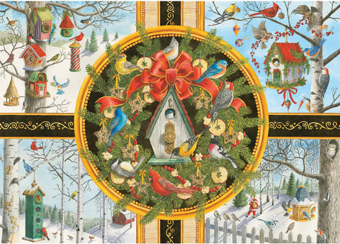 Artwork: Christmas Songbirds – 500 Piece Jigsaw Puzzle (Ravensburger)