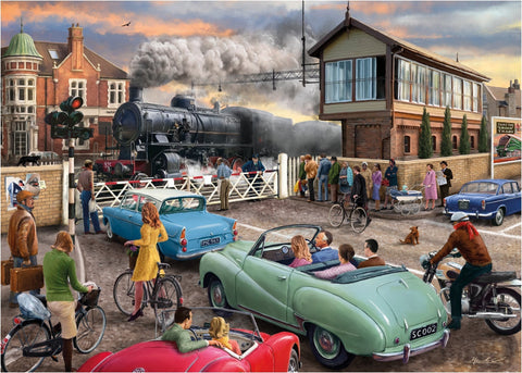 Artwork: The Level Crossing – 1000 Piece Jigsaw Puzzle (Falcon de luxe)