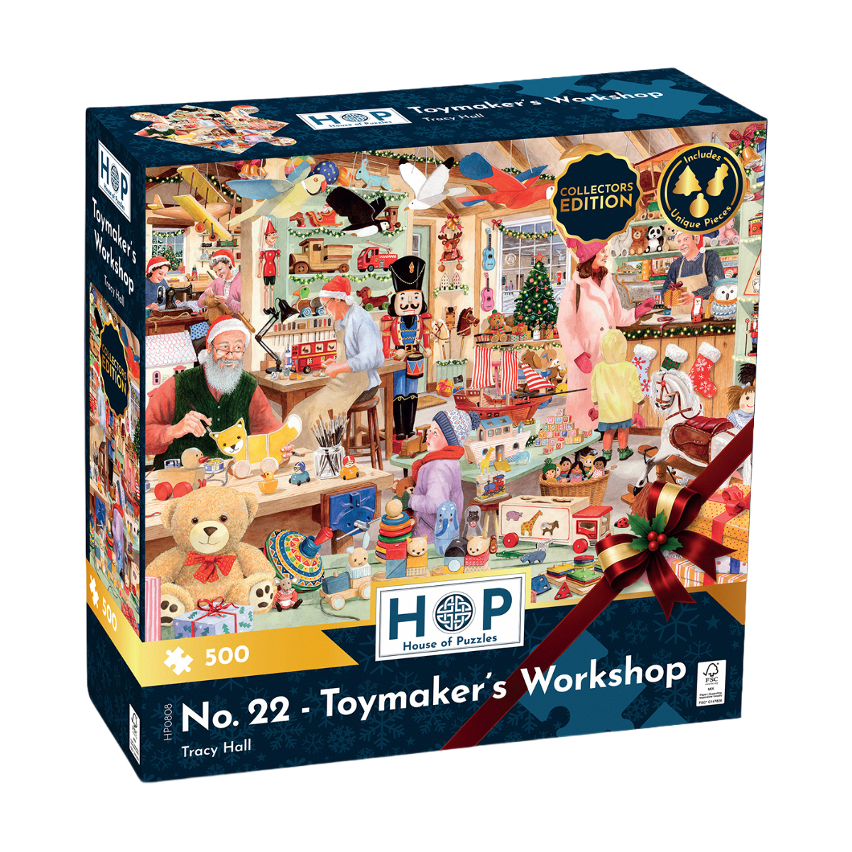 ** Pre-Order ** No. 22 - Toymaker's Workshop by Tracy Hall - 500 Piece Jigsaw Puzzle (House of Puzzles)