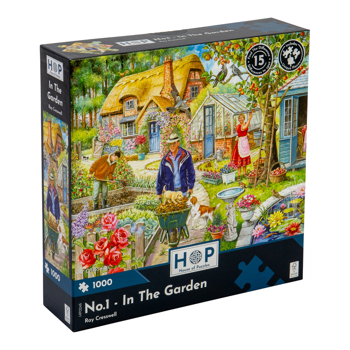 Box, turned right: In The Garden – 1000 Piece Jigsaw Puzzle (House of Puzzles)