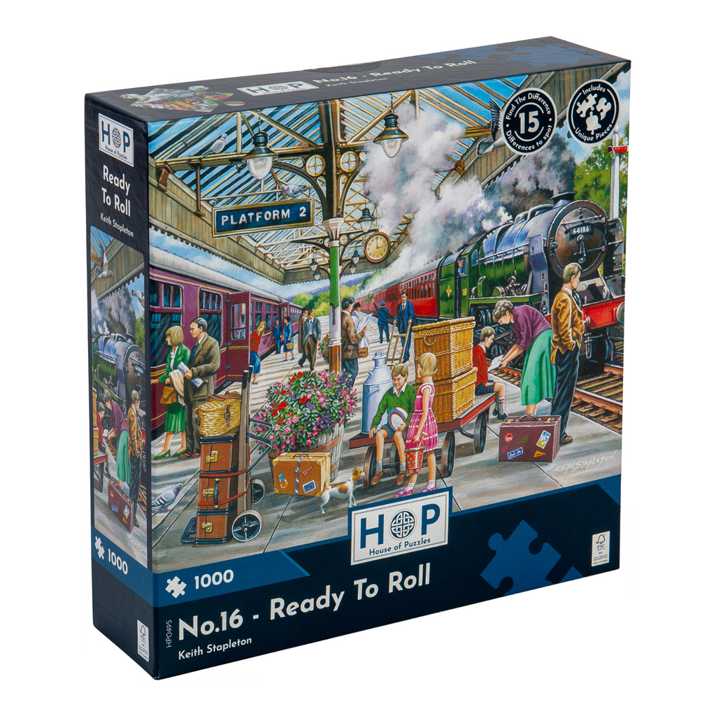 Box, turned right: Ready To Roll – 1000 Piece Jigsaw Puzzle (House of Puzzles)