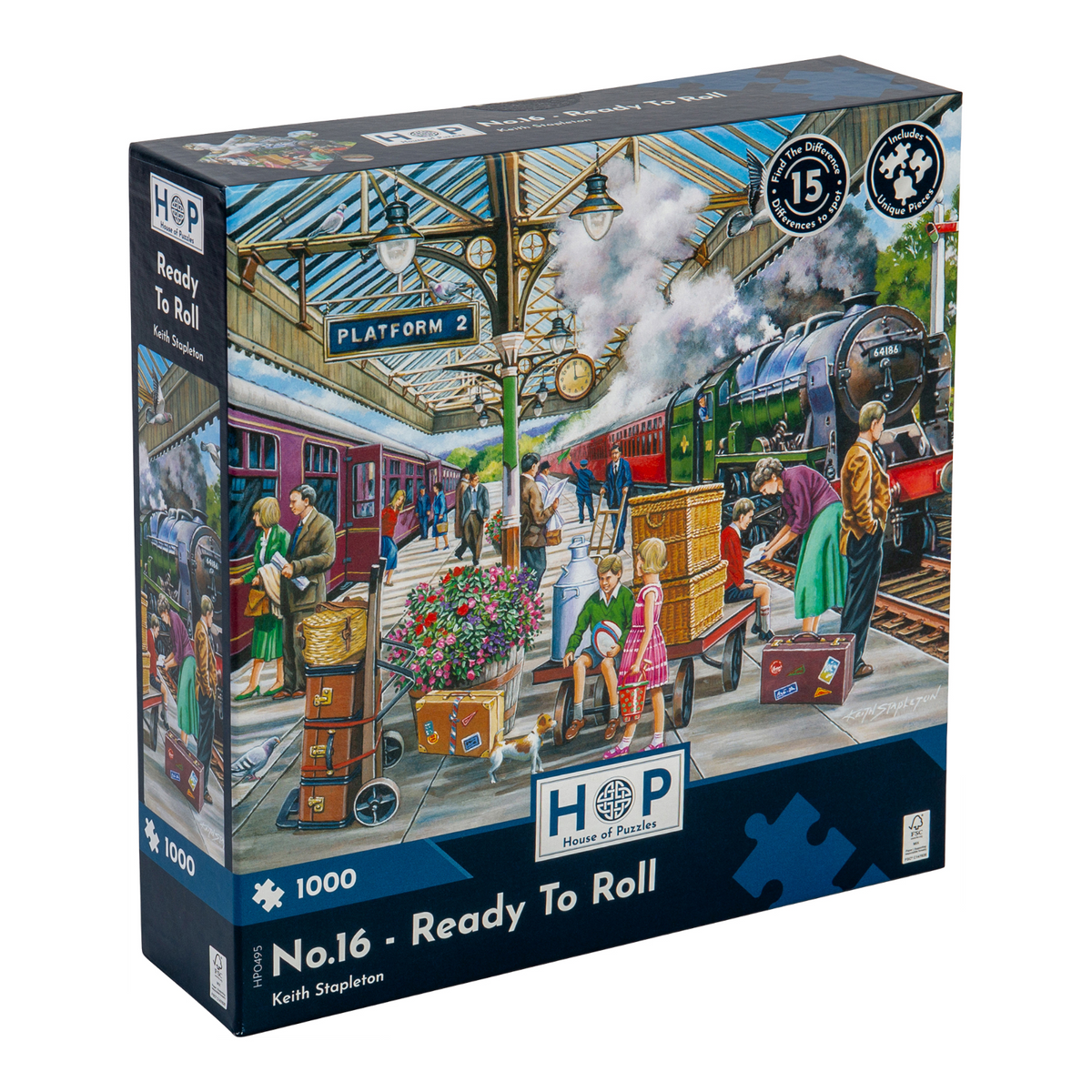 Box, turned right: Ready To Roll – 1000 Piece Jigsaw Puzzle (House of Puzzles)