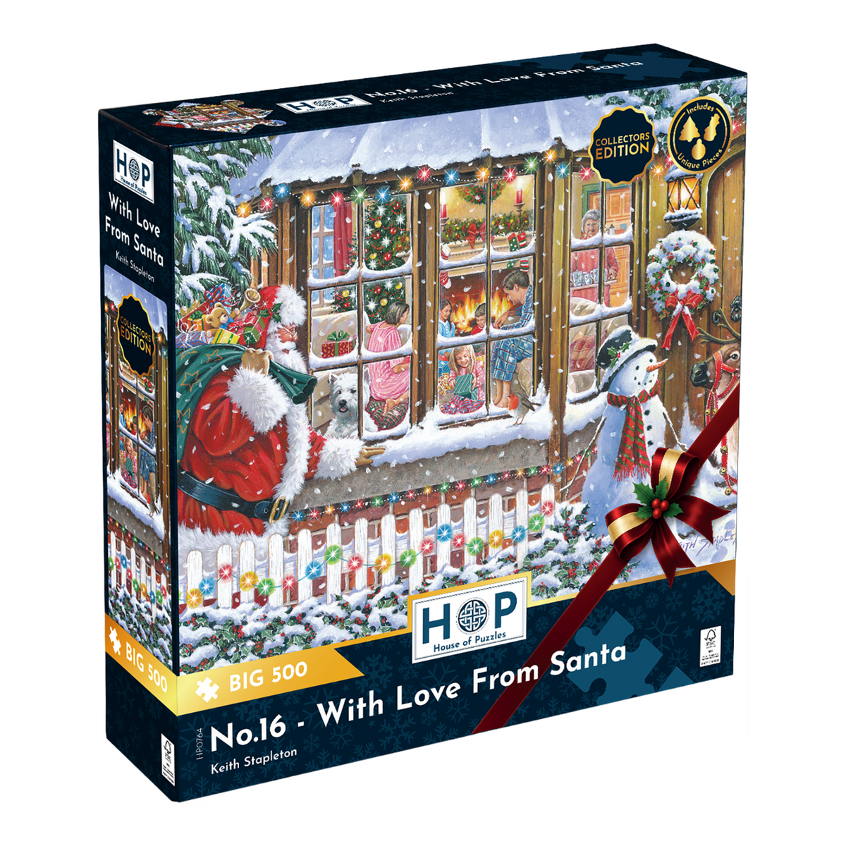 Box, turned right: With Love From Santa – 500 XL Piece Jigsaw Puzzle (House of Puzzles)