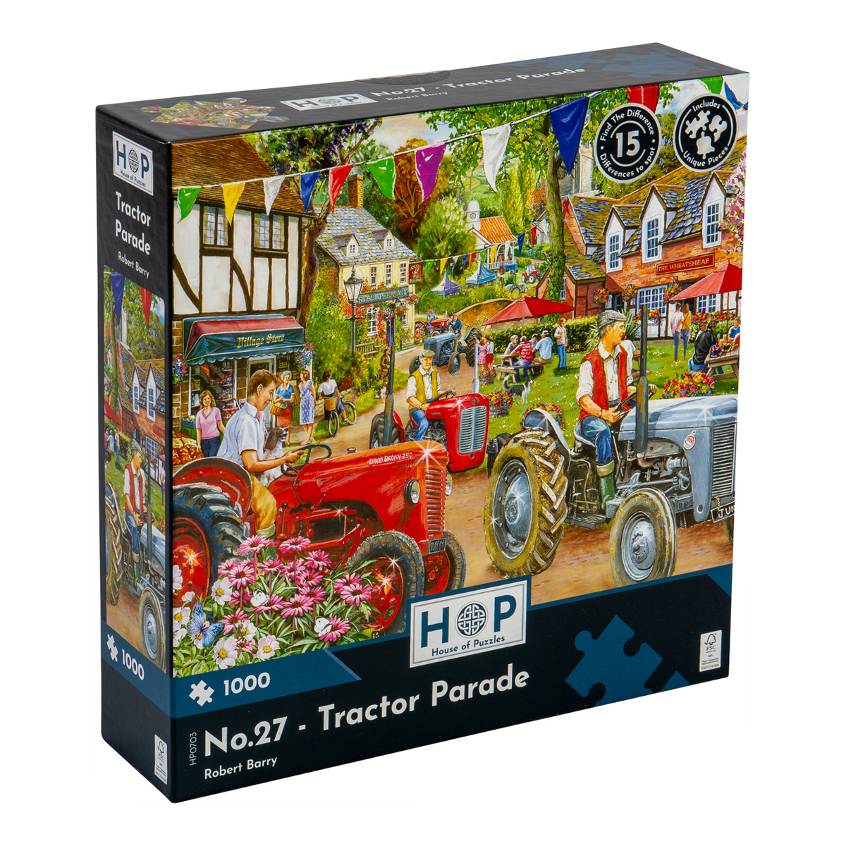 Box, turned right: Tractor Parade – 1000 Piece Jigsaw Puzzle (House of Puzzles)