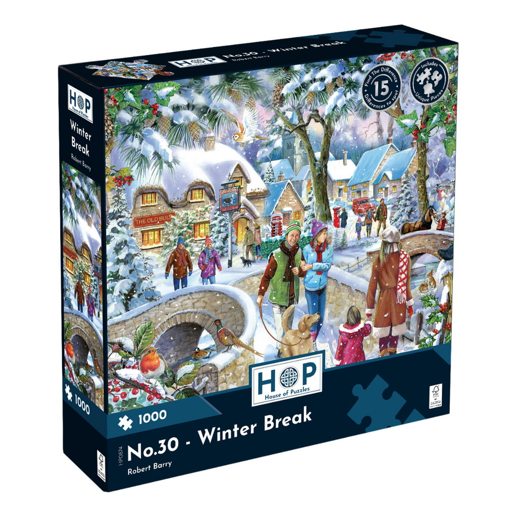 Box, turned right: No.30 - Winter Break by Robert Barry - 1000 Piece Jigsaw Puzzle (House of Puzzles)