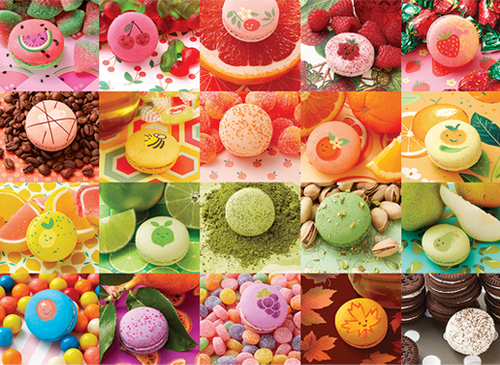 Nom Nom Macarons – 500 Piece Jigsaw Puzzle (Cobble Hill)