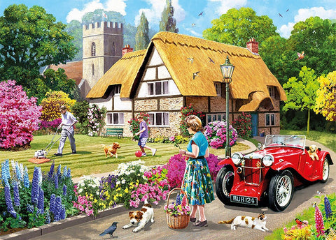 Artwork: Summer In The Garden by Kevin Walsh – 1000 Piece Jigsaw Puzzle (Kidicraft)