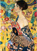 Artwork: Woman with Fan by Klimt – 1000 Piece Jigsaw Puzzle (Dtoys)