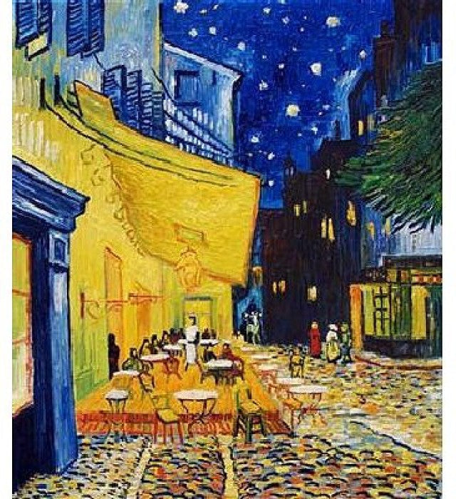 Artwork: Cafe Terrace at Night by Van Gogh – 1000 Piece Jigsaw Puzzle (Dtoys)