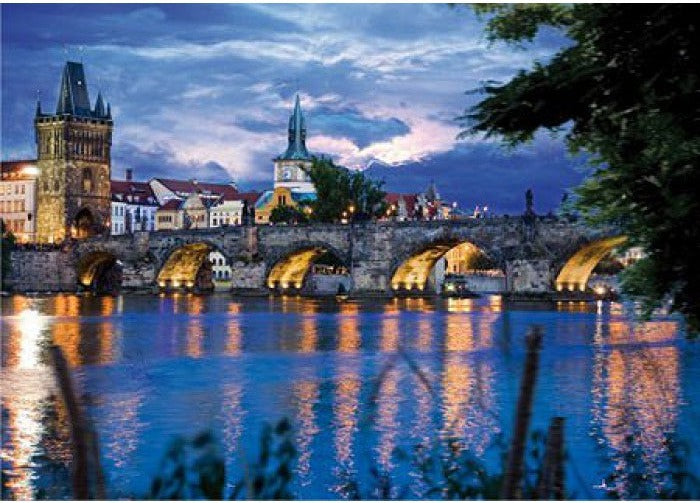 Artwork: Nocturnal Landscapes: Prague, Czech Republic – 1000 Piece Jigsaw Puzzle (Dtoys)