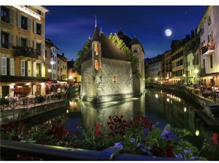 Artwork: Nocturnal Landscapes: Annecy, France – 1000 Piece Jigsaw Puzzle (Dtoys)