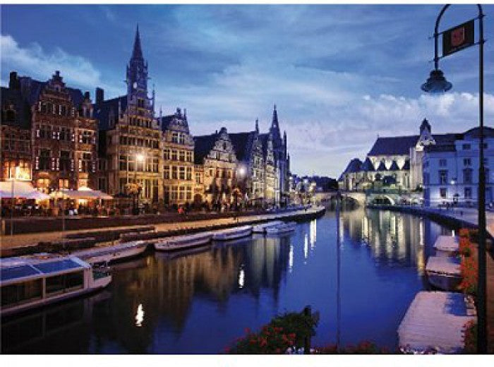 Artwork: Nocturnal Landscapes: Gand, Belgium – 1000 Piece Jigsaw Puzzle (Dtoys)