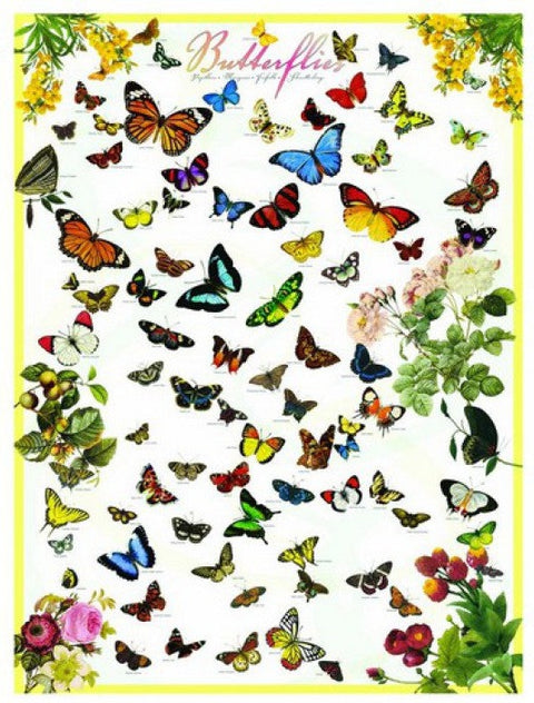 Artwork: Butterflies – 1000 Piece Jigsaw Puzzle (Eurographics)