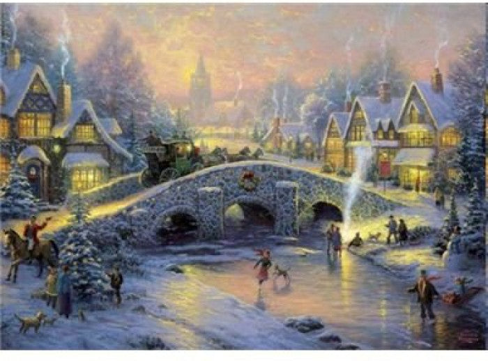 Artwork: Spirit of Christmas by Thomas Kinkade – 1000 Piece Jigsaw Puzzle (Schmidt)