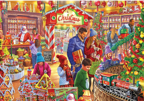 Artwork: Santa’s Sweetshop – 250 XL Piece Jigsaw Puzzle (Gibsons)