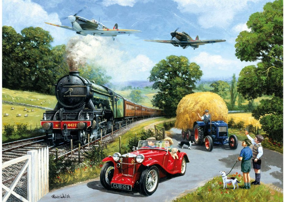 Artwork: 1940’s Summer by Kevin Walsh – 1000 Piece Jigsaw Puzzle (Kidicraft)