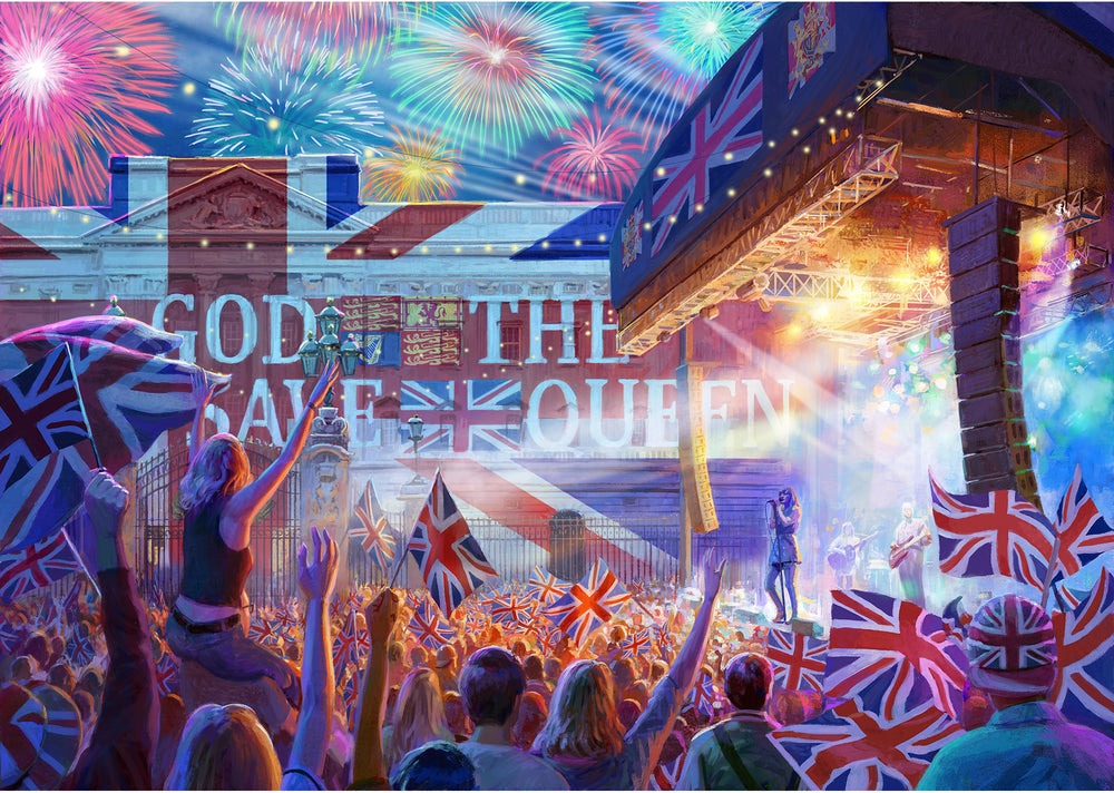 Artwork, puzzle 2 of 4: Royal Celebrations – 4 x 500 Piece Jigsaw Puzzles (Gibsons)
