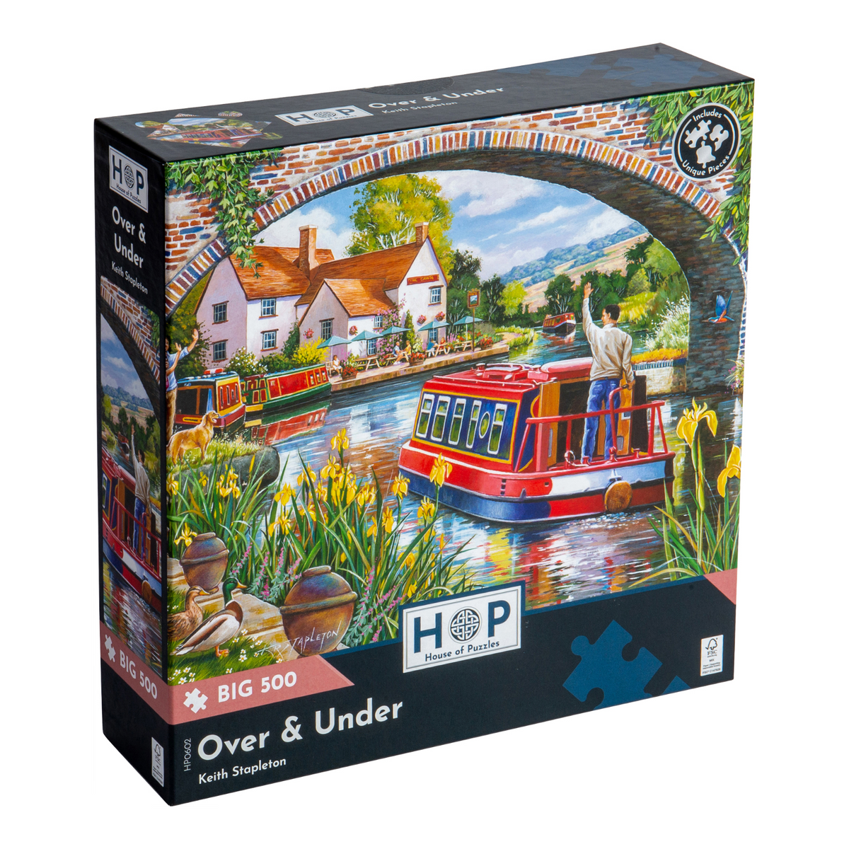 Box, turned left: Over & Under – 500 XL Piece Jigsaw Puzzle (House of Puzzles)