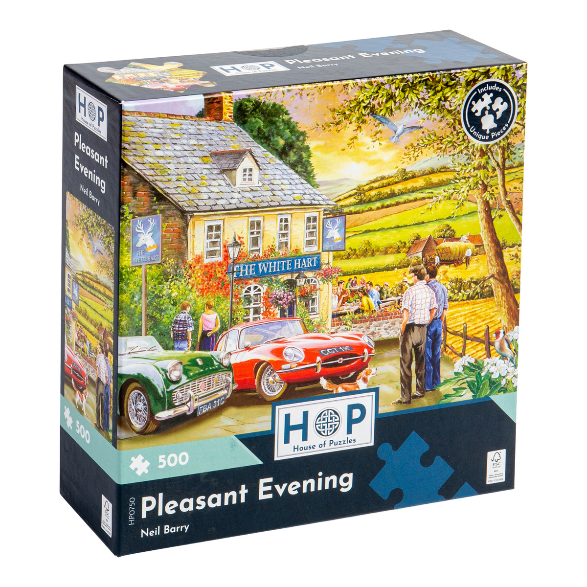 Box, turned left: Pleasant Evening – 500 Piece Jigsaw Puzzle (House of Puzzles)