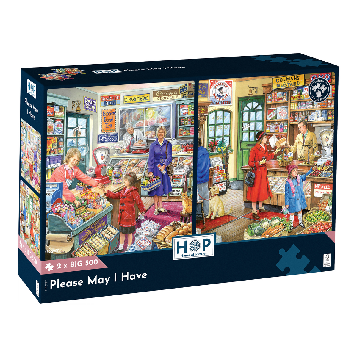 Box, straight on: Please May I Have – 2 x 500 XL Piece Jigsaw Puzzle (House of Puzzles)