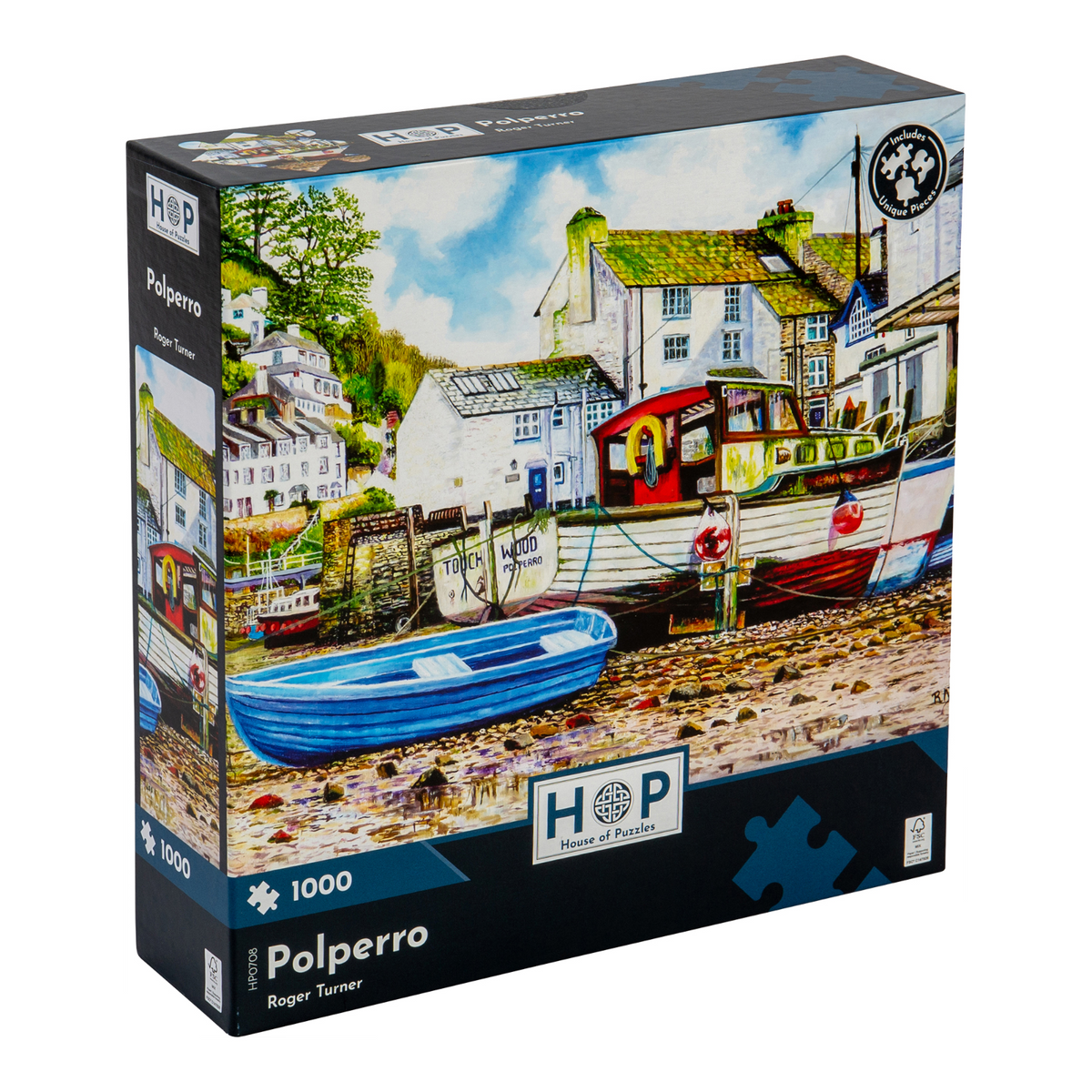 Box, turned right: Polperro – 1000 Piece Jigsaw Puzzle (House of Puzzles)