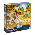 Box, turned right: Poppy's Piglets – 500 Piece Jigsaw Puzzle (House of Puzzles)