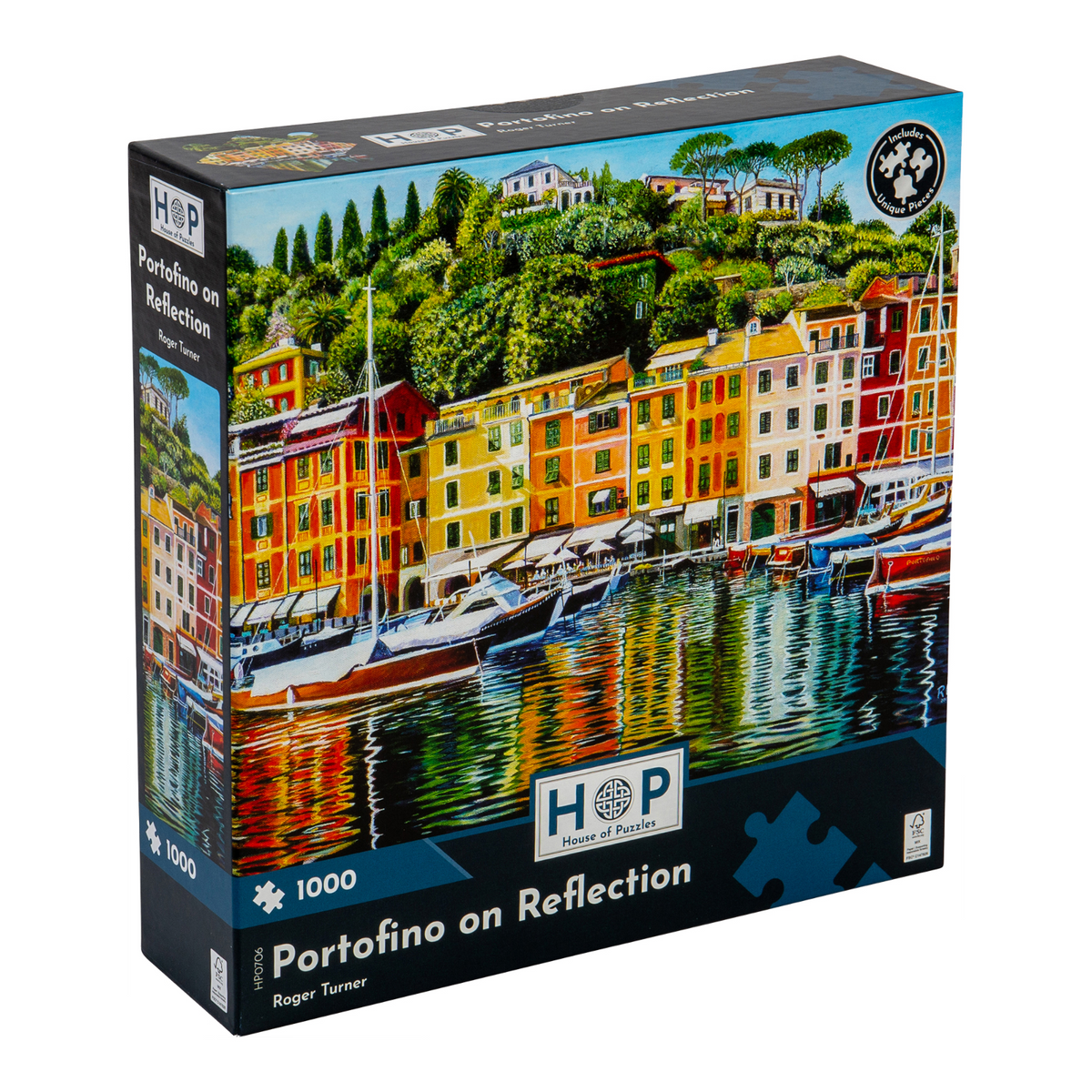 Box, turned right: Portofino on Reflection – 1000 Piece Jigsaw Puzzle (House of Puzzles)