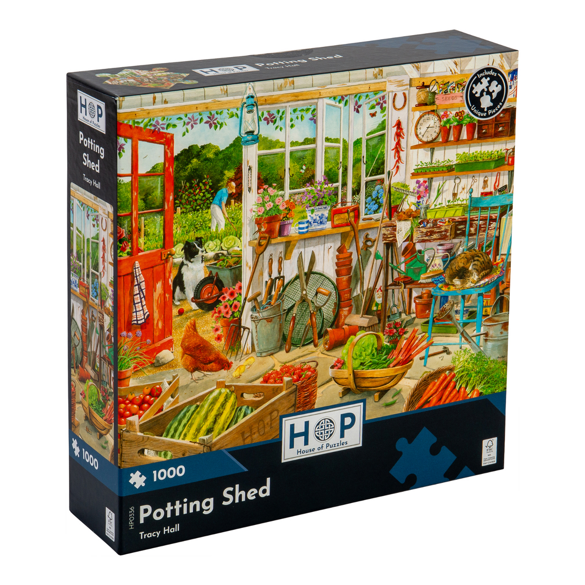 Box, turned right: Potting Shed – 1000 Piece Jigsaw Puzzle (House of Puzzles)