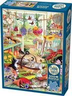Potting Shed Cats – 500 Piece Jigsaw Puzzle (Cobble Hill)