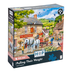 Box, turned left: Pulling Their Weight – 500 XL Piece Jigsaw Puzzle (House of Puzzles)