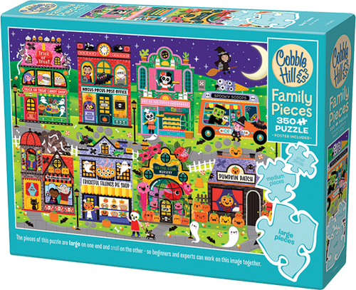 Boo Town – 350 Piece Jigsaw Puzzle (Cobble Hill) - Completed Puzzle