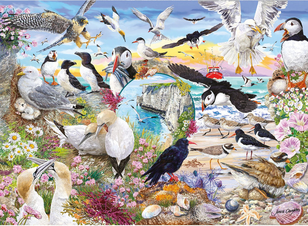 Artwork, puzzle 3 of 4: RSPB: Wings in the Wild - 4 x 500 Piece Jigsaw Puzzles (Gibsons)
