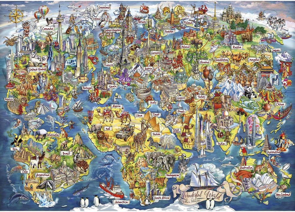 Artwork: Wonderful World – 1000 Piece Jigsaw Puzzle (Gibsons)